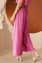 Matte Crepe Wide Leg Swing Pants | Mixtshop LLC