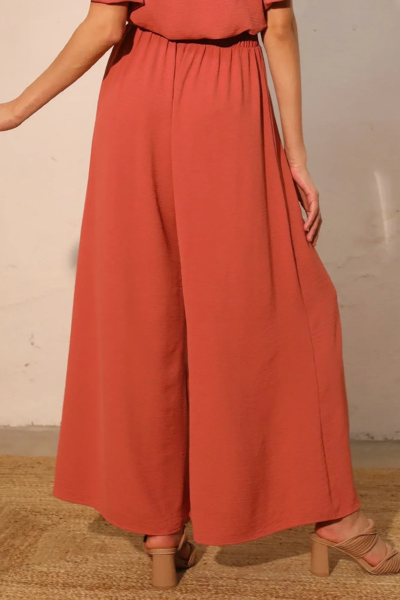 Matte Crepe Wide Leg Swing Pants | Mixtshop LLC