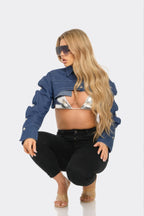 Button Down Denim Bolero | Mixtshop LLC
