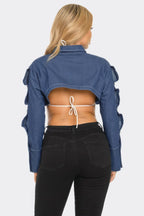 Button Down Denim Bolero | Mixtshop LLC