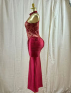 Crimson Lace Hourglass Dress | Mixtshop LLC