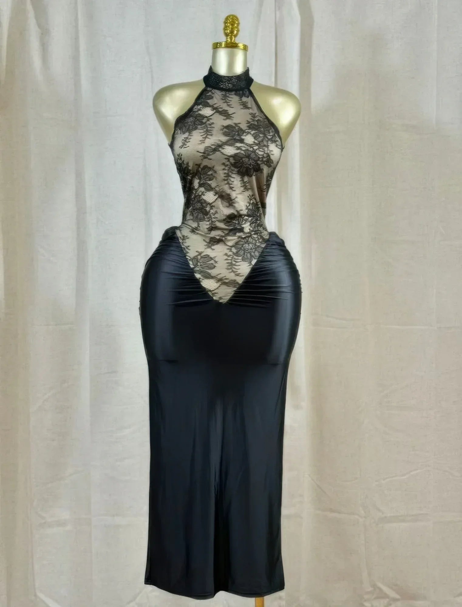 Crimson Lace Hourglass Dress | Mixtshop LLC