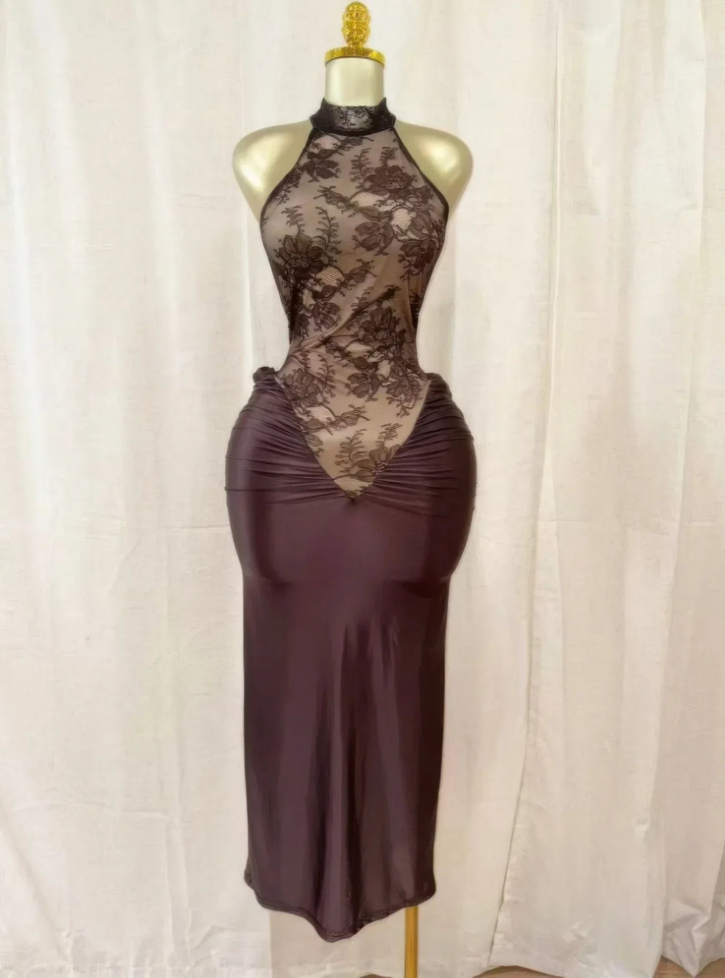 Crimson Lace Hourglass Dress | Mixtshop LLC