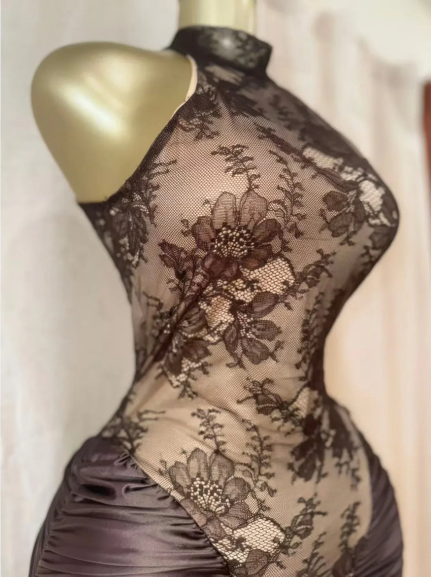Crimson Lace Hourglass Dress | Mixtshop LLC