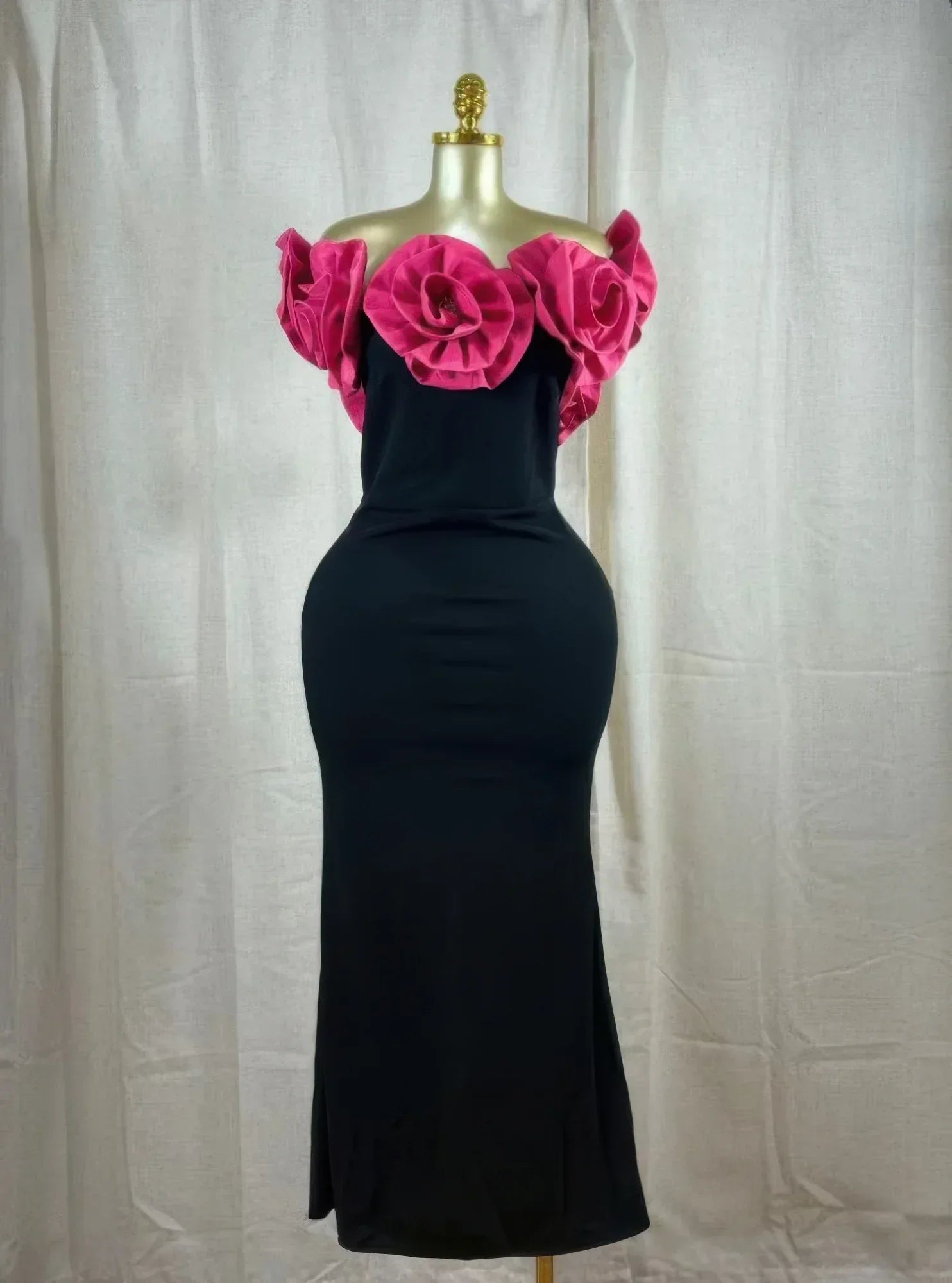 Midnight Magnolia Rosette Gown | Mixtshop LLC