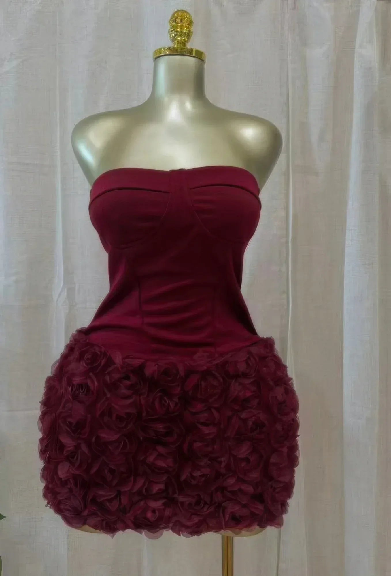 Crimson Rose Garden Mini Dress | Mixtshop LLC