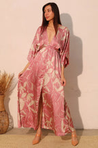 Dreaming Lily Satin Kimono Maxi Dress | Mixtshop LLC