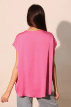 Washed Poly Silk Tulip Tunic Top | Mixtshop LLC