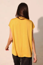 Washed Poly Silk Tulip Tunic Top | Mixtshop LLC