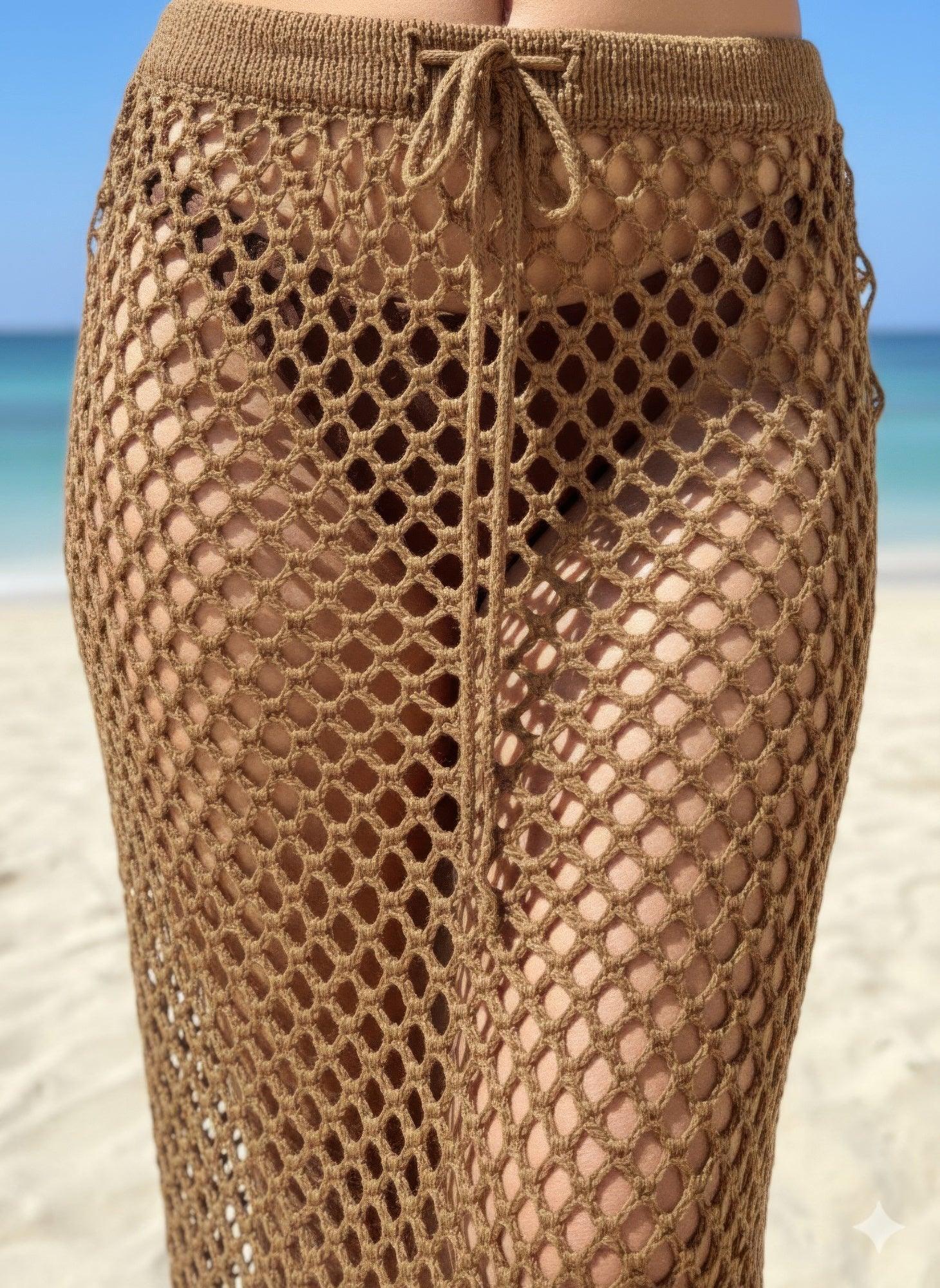 Crochet Knit Maxi Skirt Secondary image