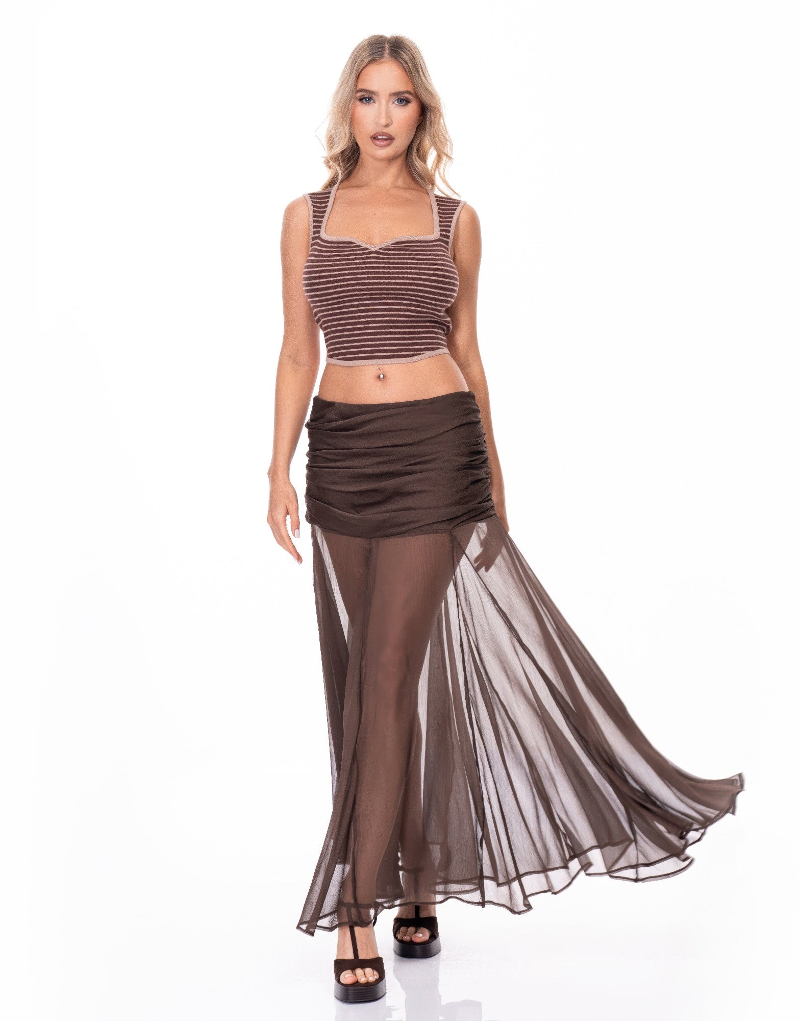 Mesh Maxi Skirt Secondary image