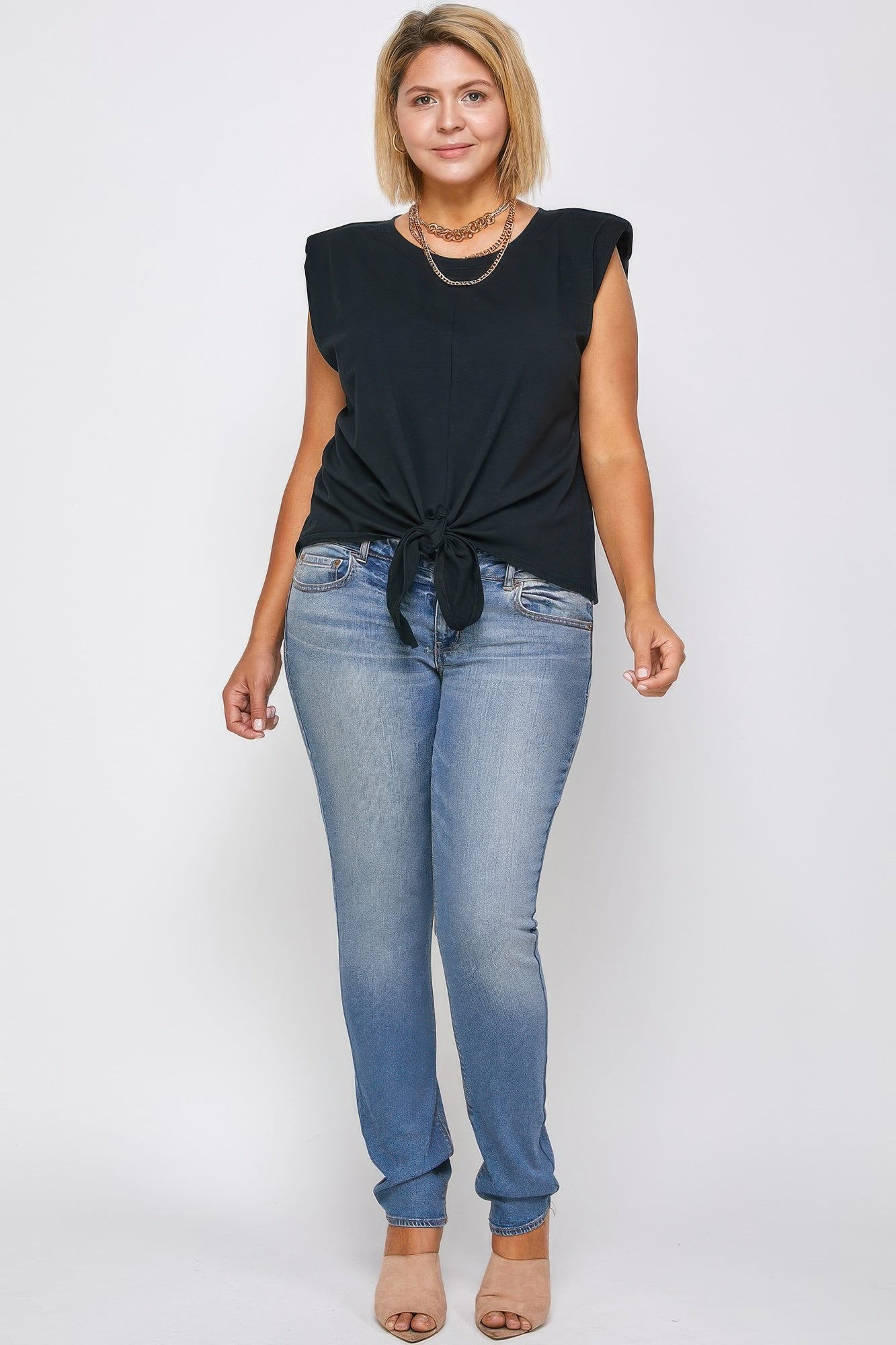Padded Shoulder Top Secondary image