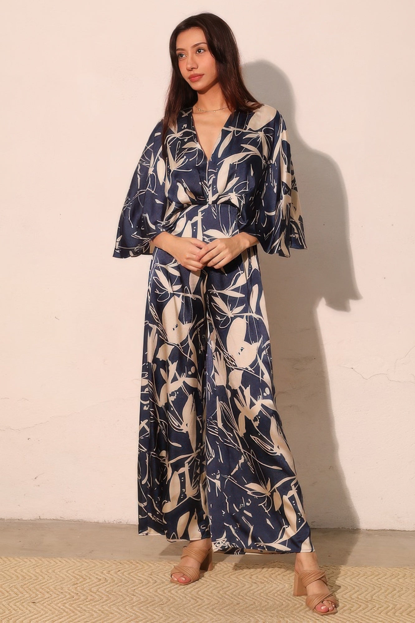 Dreaming Lily Satin Cape Jumpsuit Secondary image