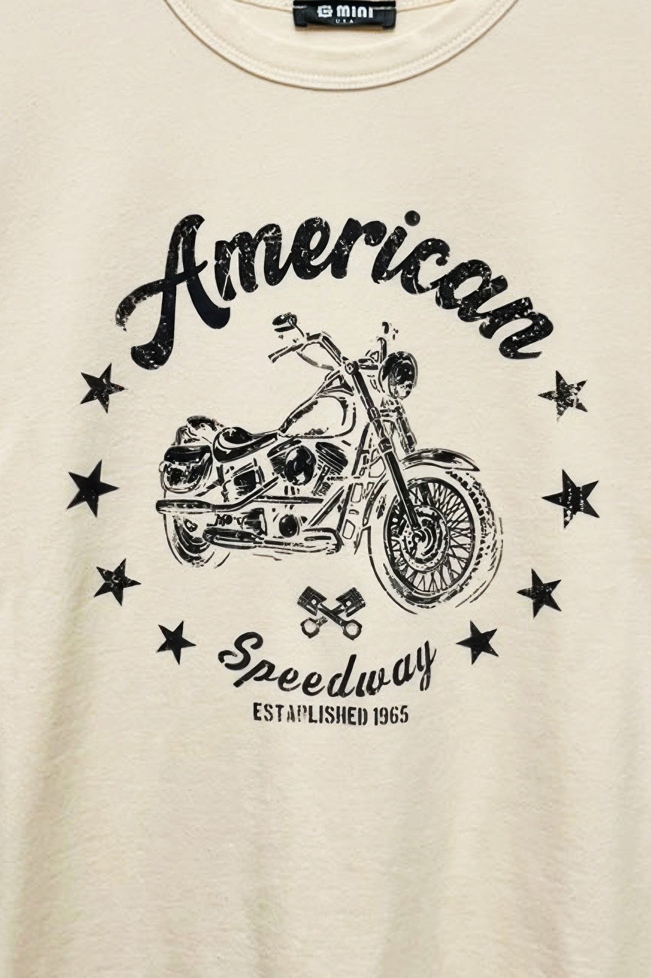 American Motorcycle Cotton Boxy Top Secondary image