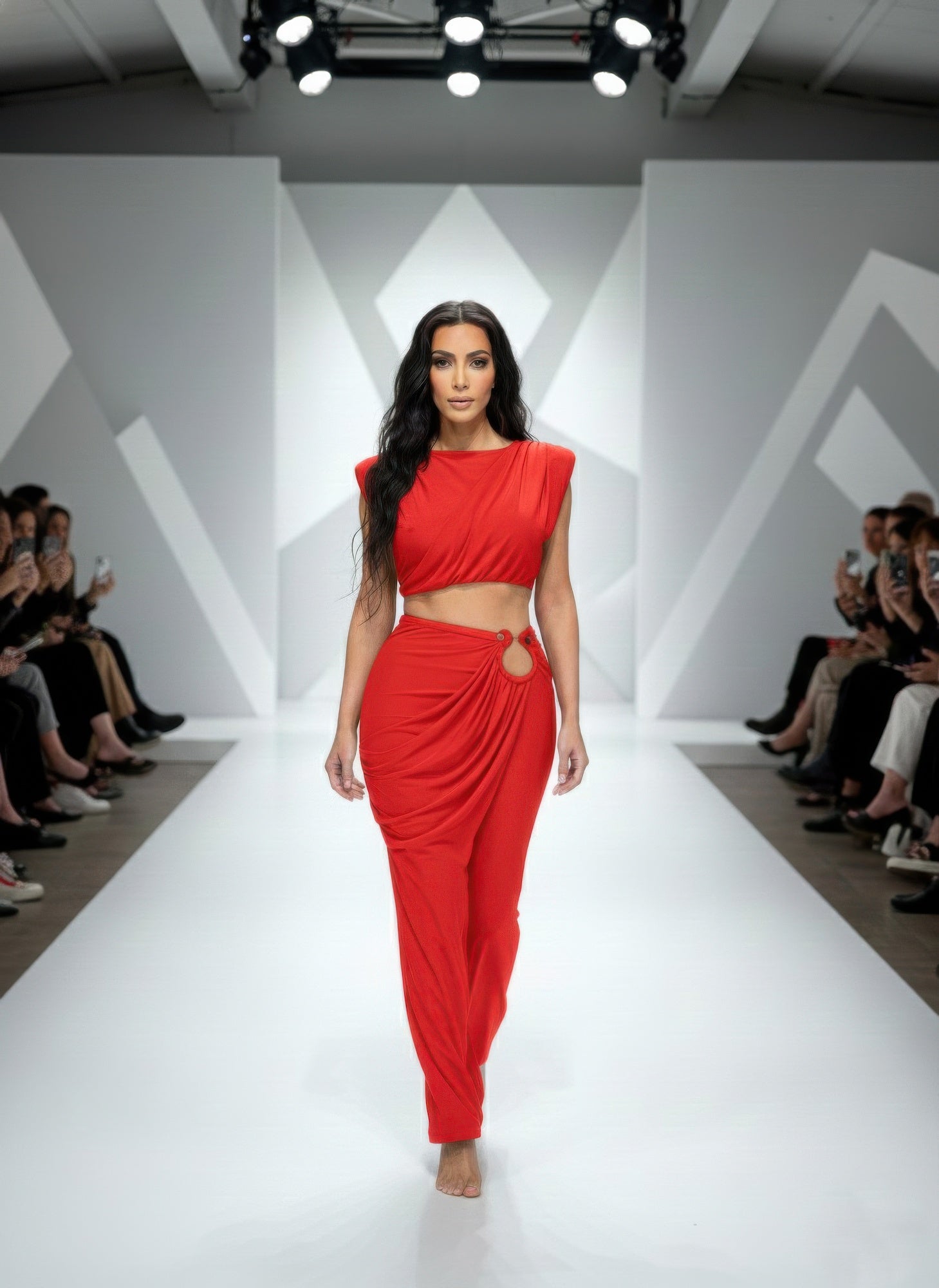 Sleeveless Top Featuring Cap Shoulders Set Secondary image