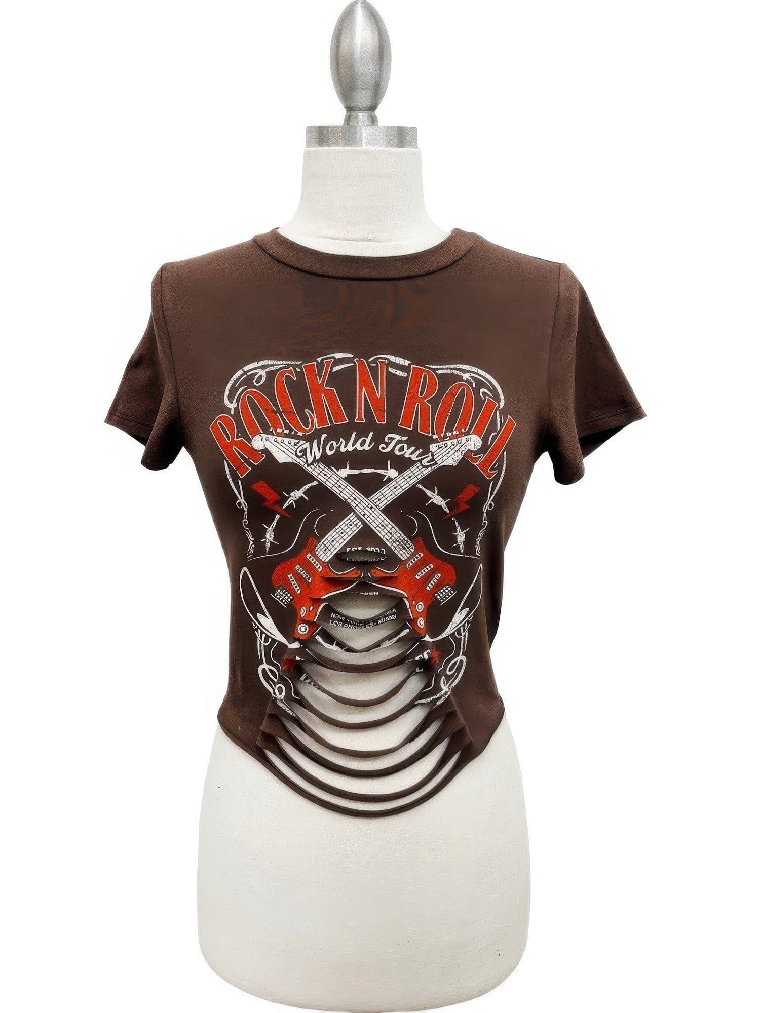 Rock N Roll World Tour Laser-cut Graphic Tee Secondary image