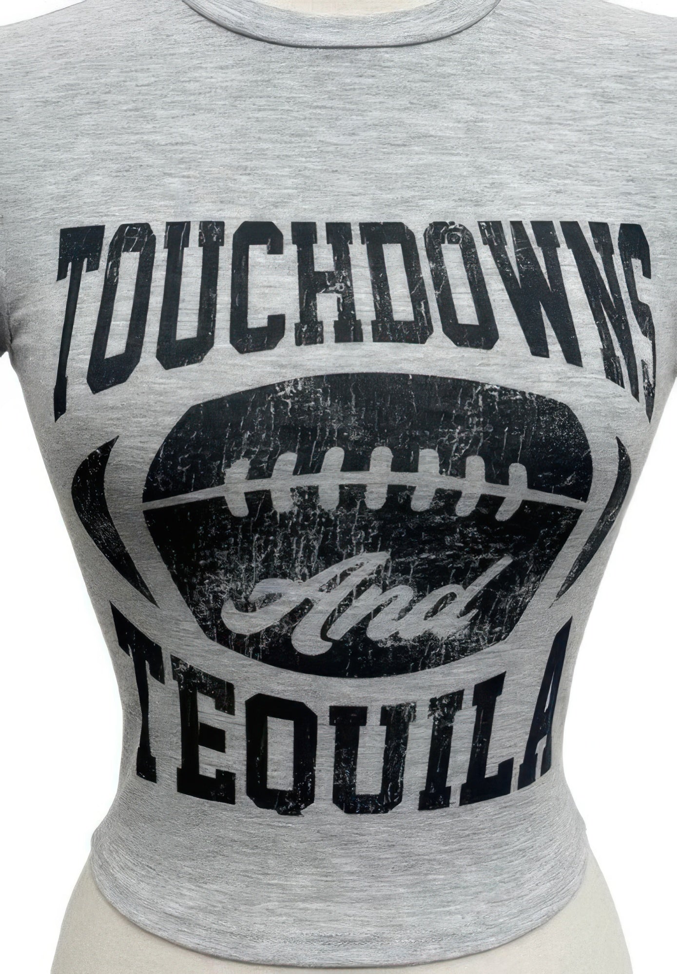 Touchdowns & Tequila Graphic Crop Tee Secondary image