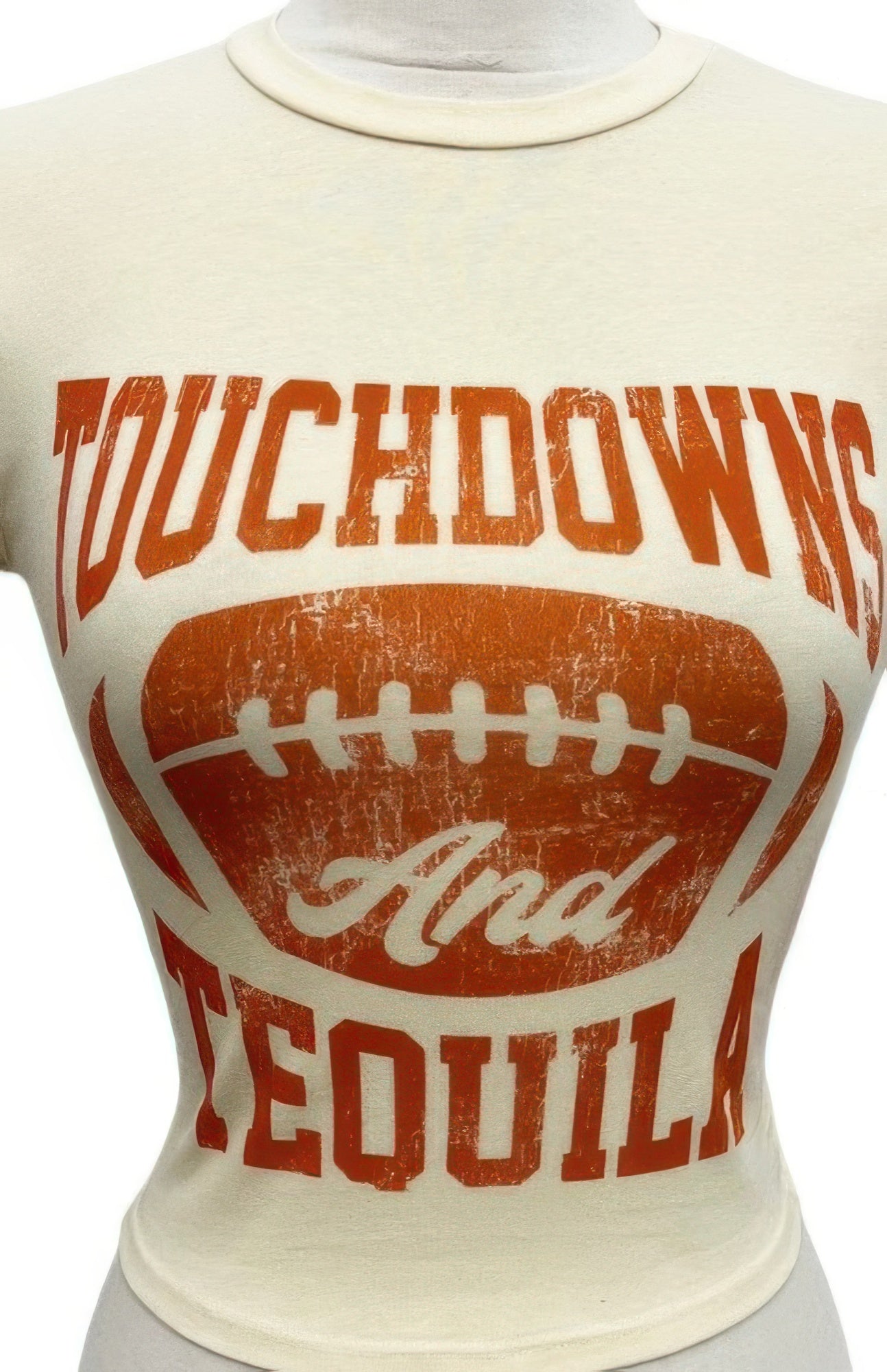 Touchdowns & Tequila Graphic Crop Tee Secondary image