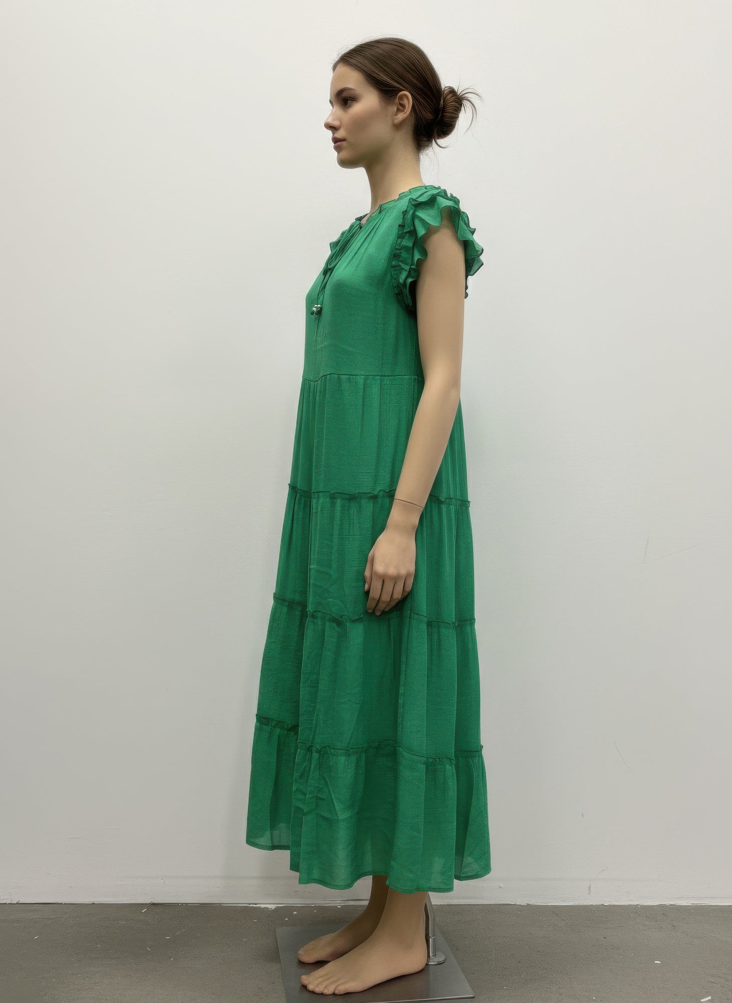 Mlle Gabrielle Solid Cap Sleeve Dress Secondary image