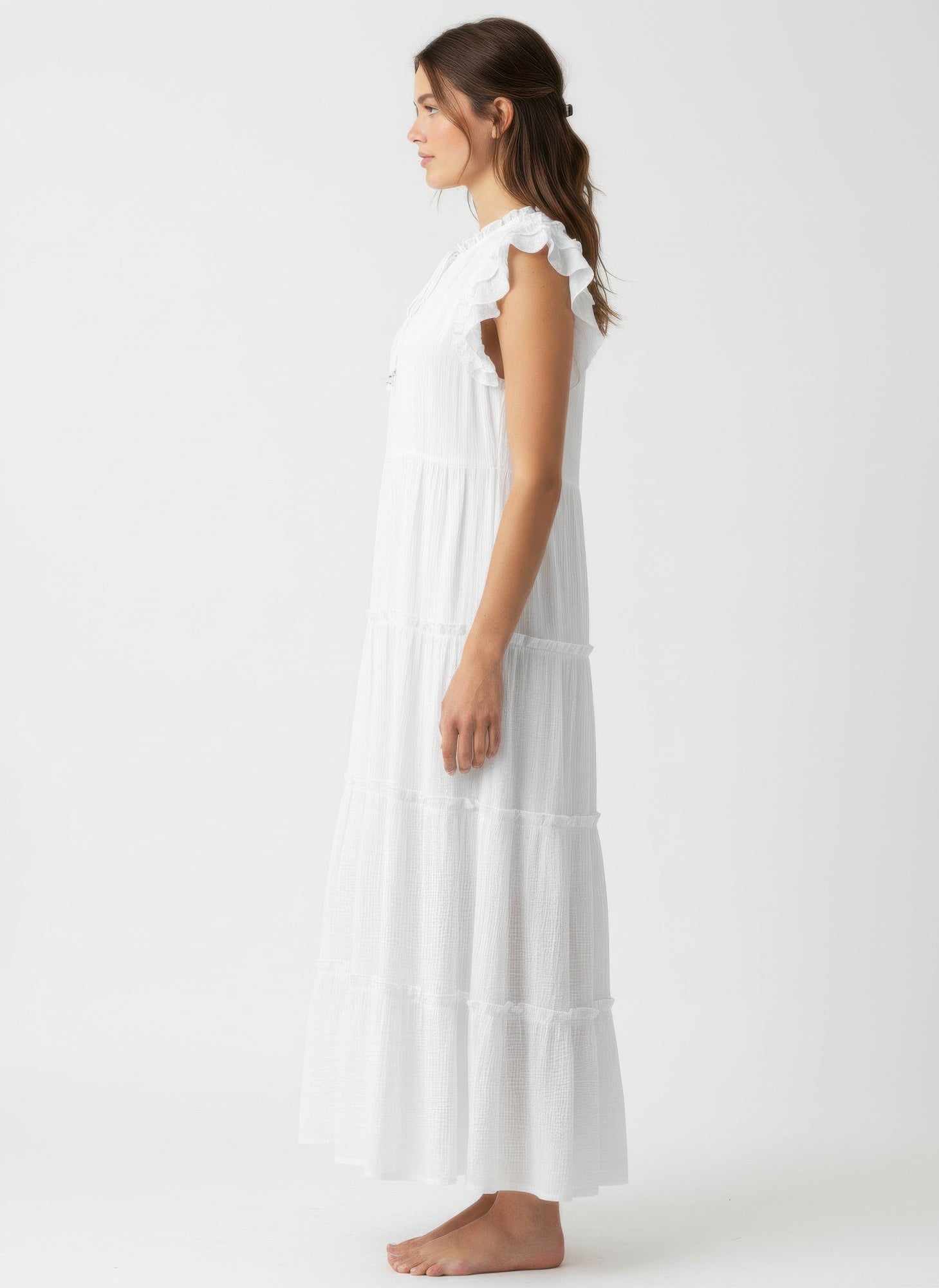 Mlle Gabrielle Solid Cap Sleeve Dress Secondary image