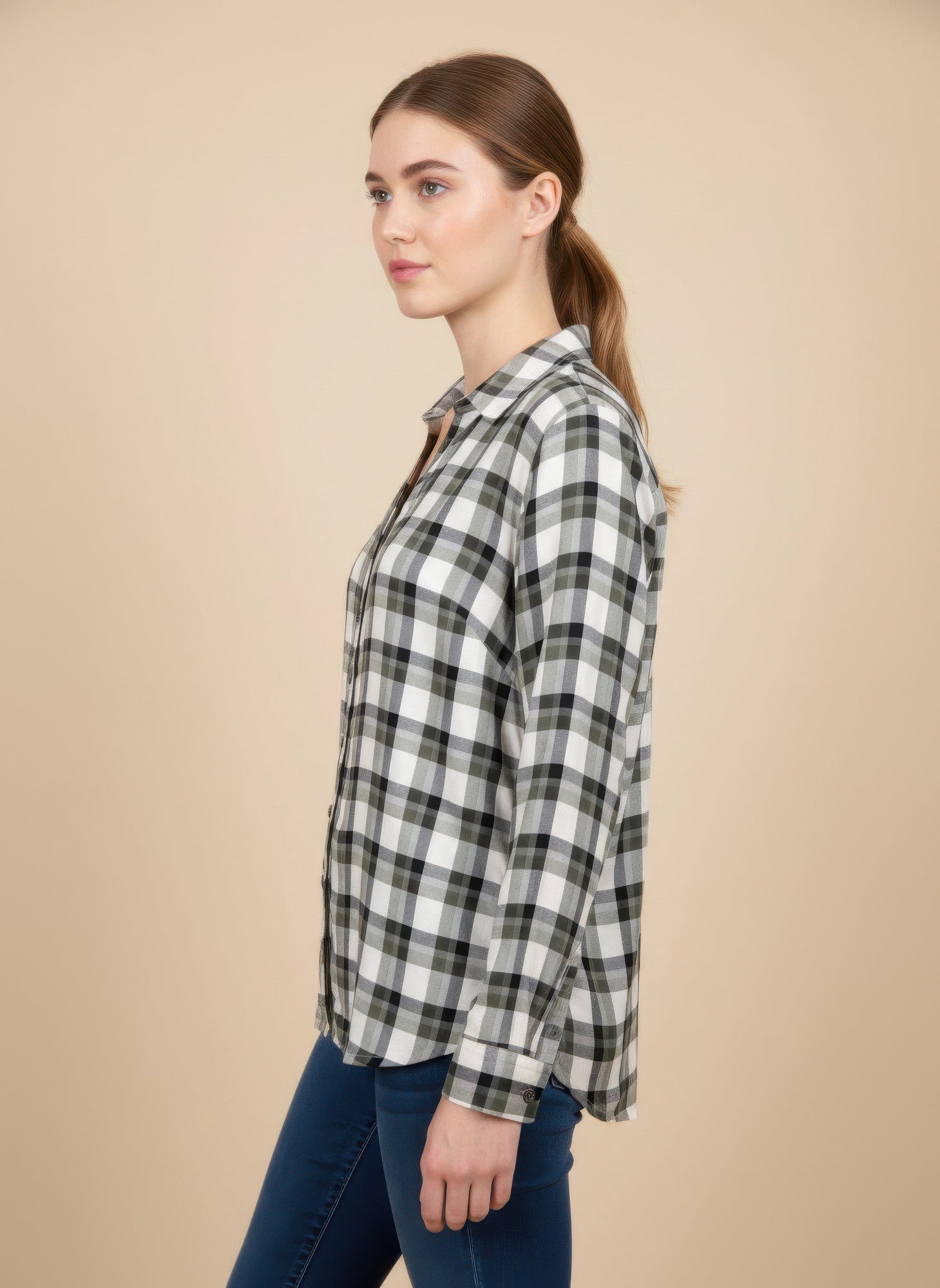 Erika Plaid Blouse Secondary image