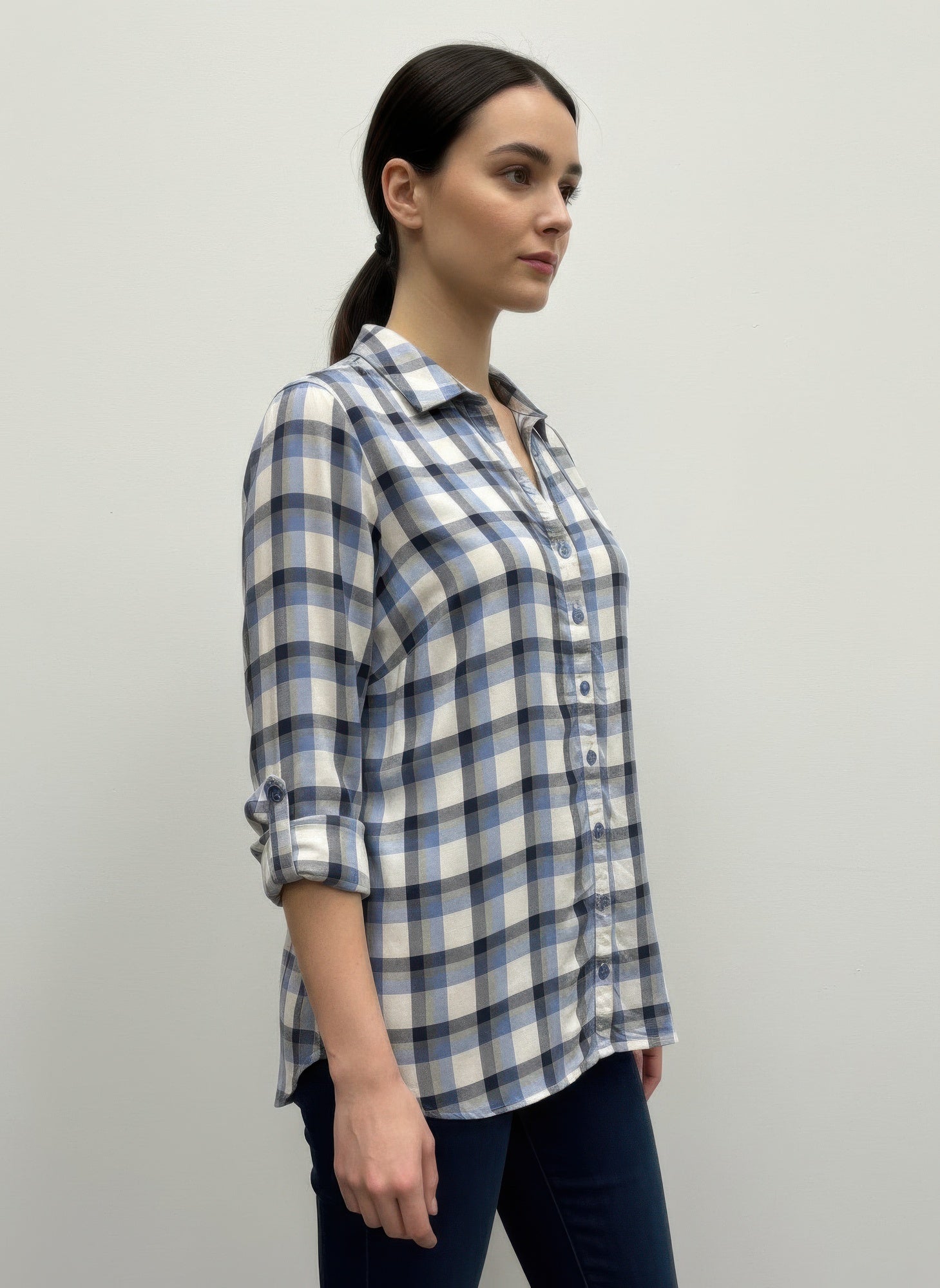 Erika Plaid Blouse Secondary image