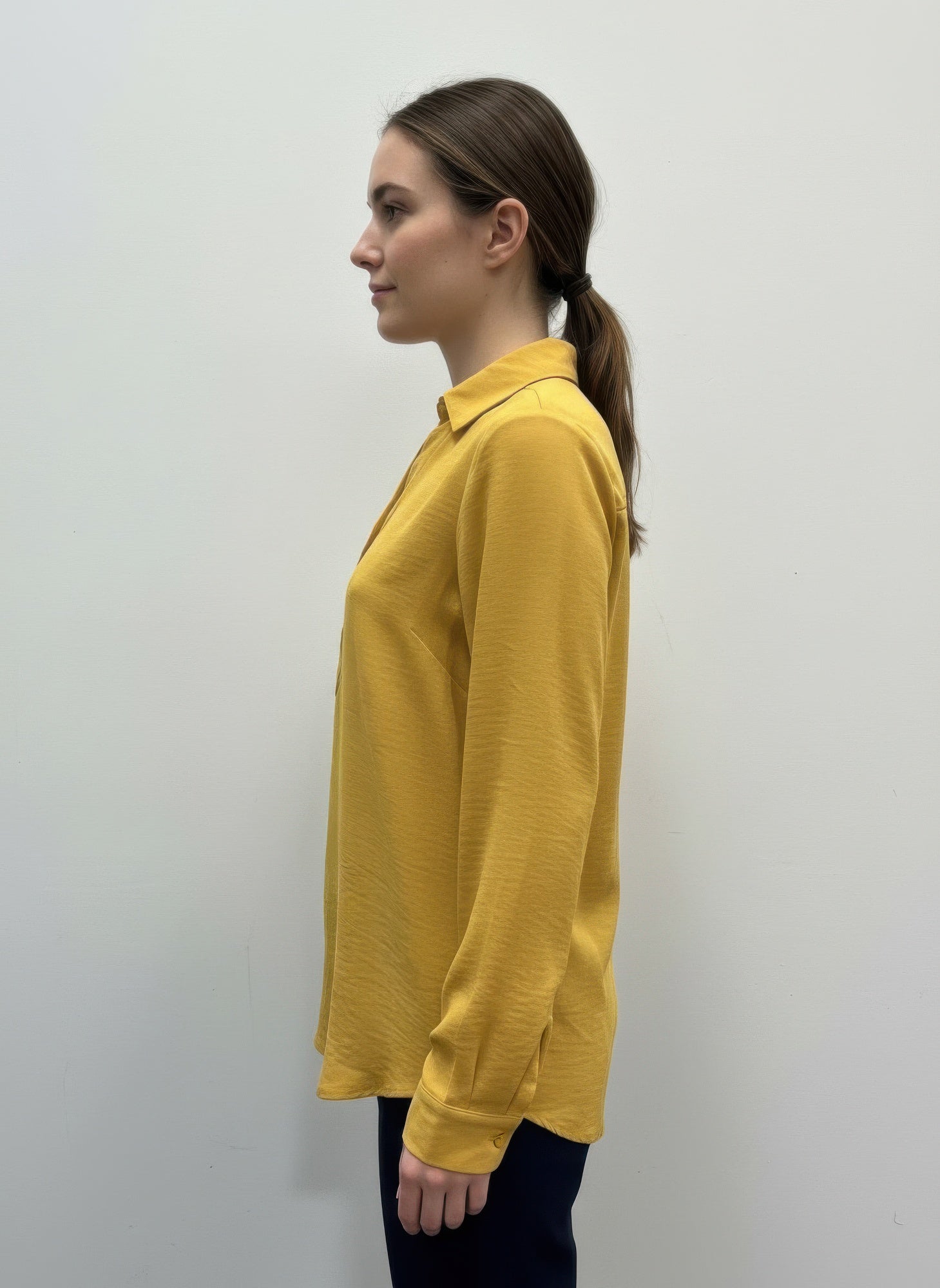 Ninety Solid Long Sleeve Blouse Secondary image