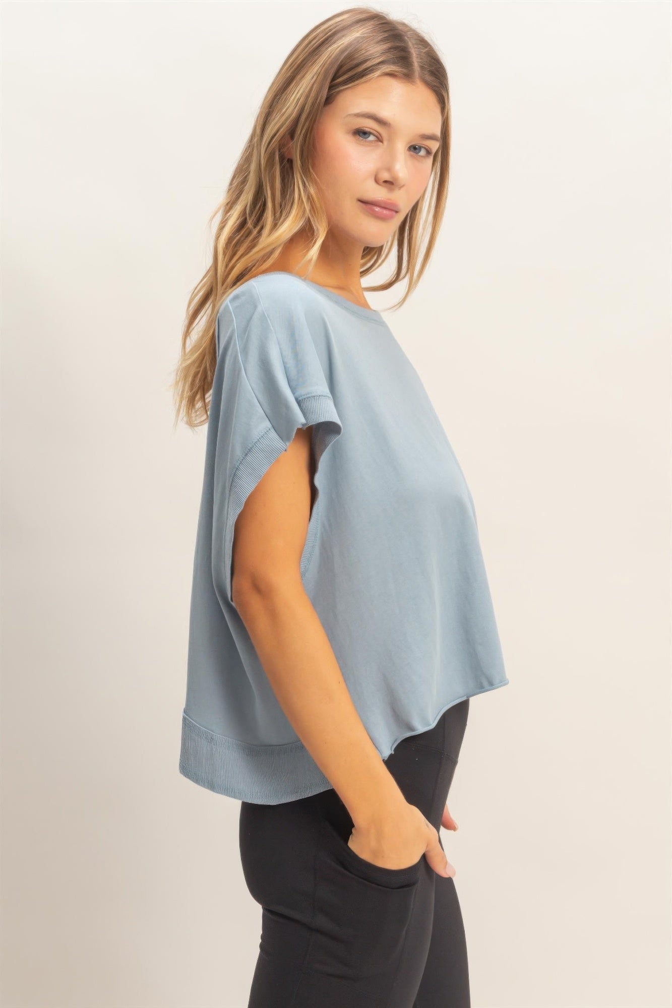 Boxy Crew Neck Top Secondary image