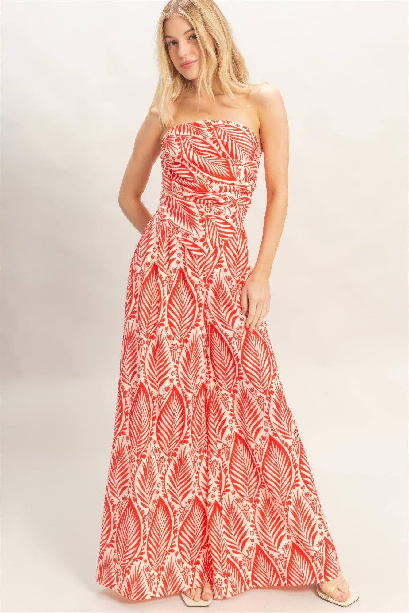 Strapless Top & Pant Print Set Secondary image