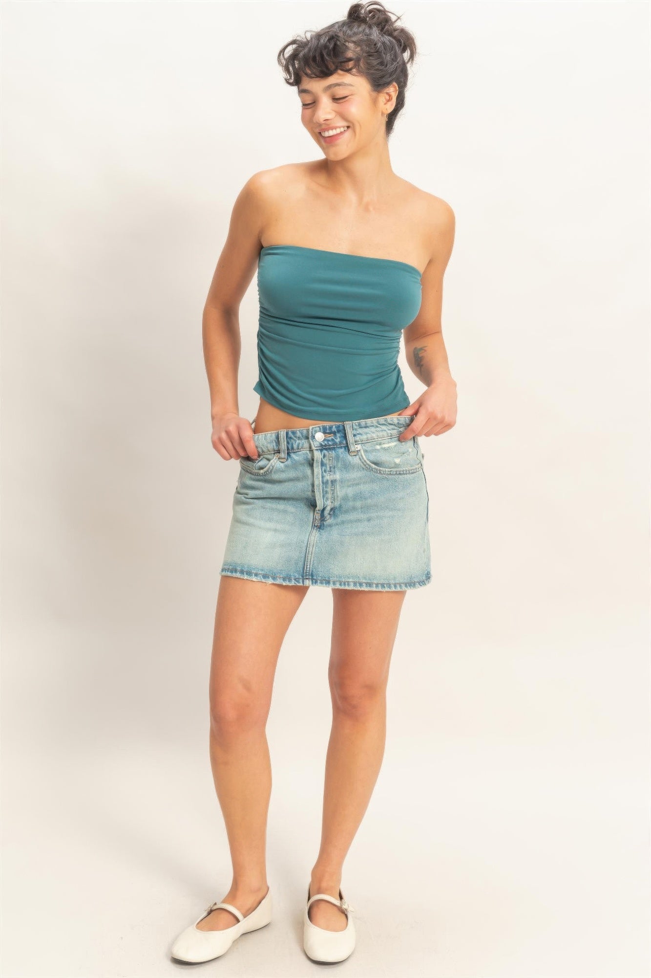 Ruched Bandeau Top Secondary image