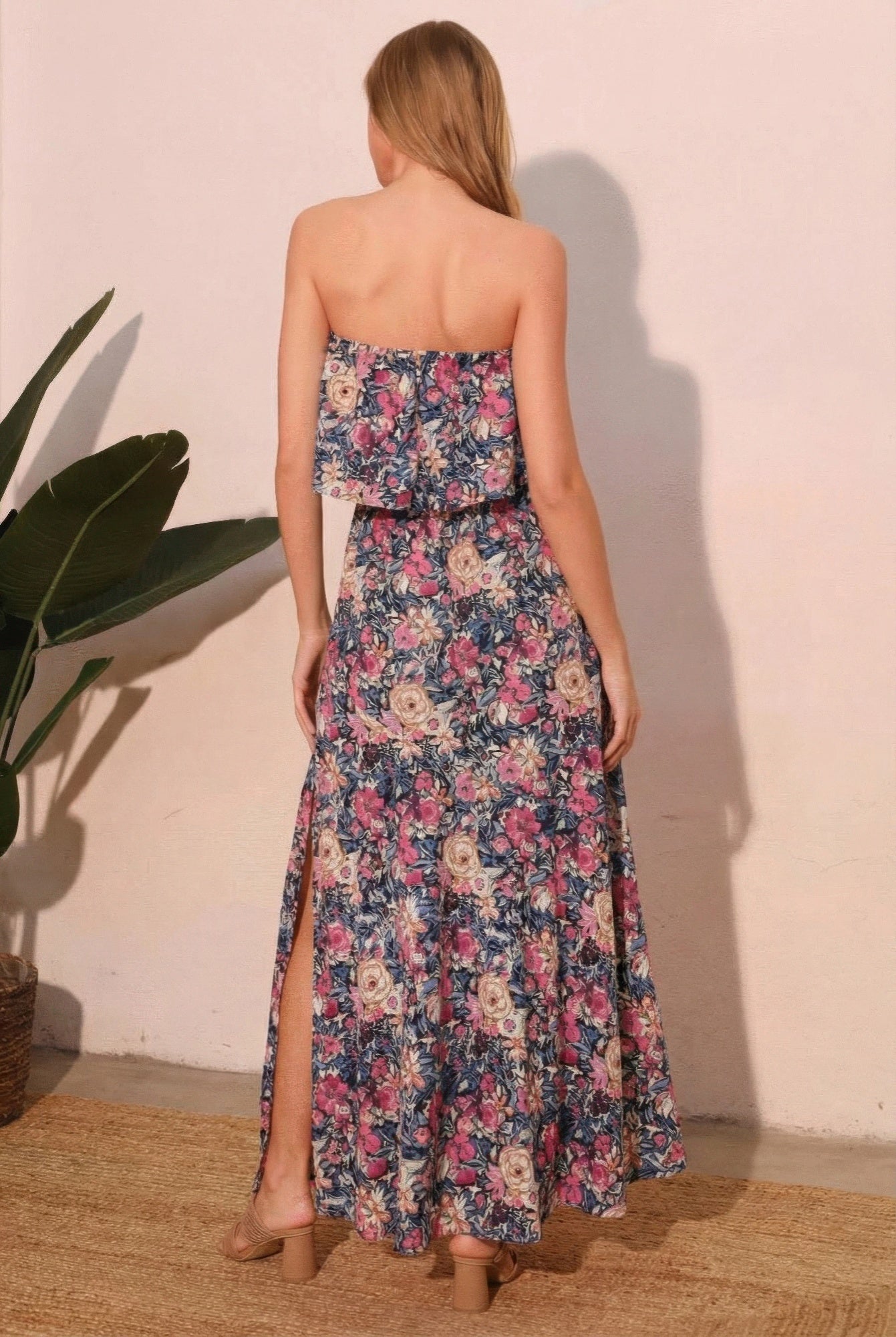 Bloom Party Strapless Maxi Dress Secondary image