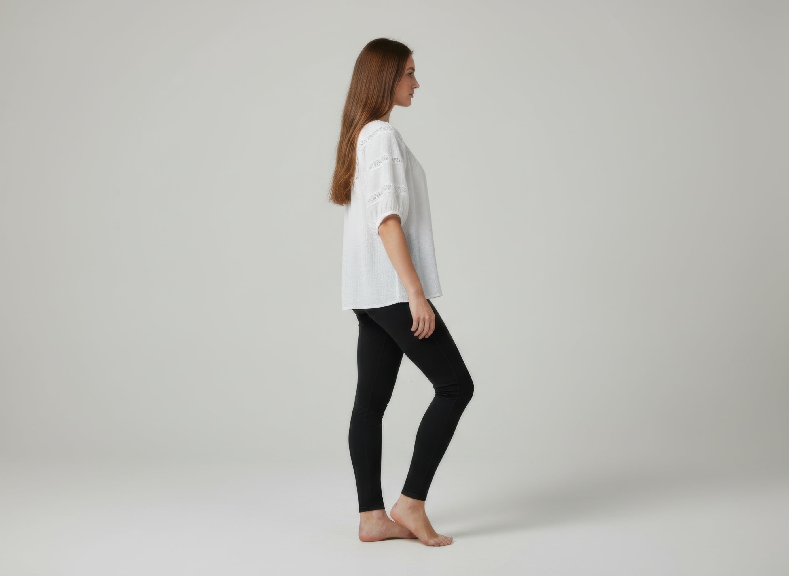 Unique Spectrum Solid Short Sleeve Blouse Secondary image