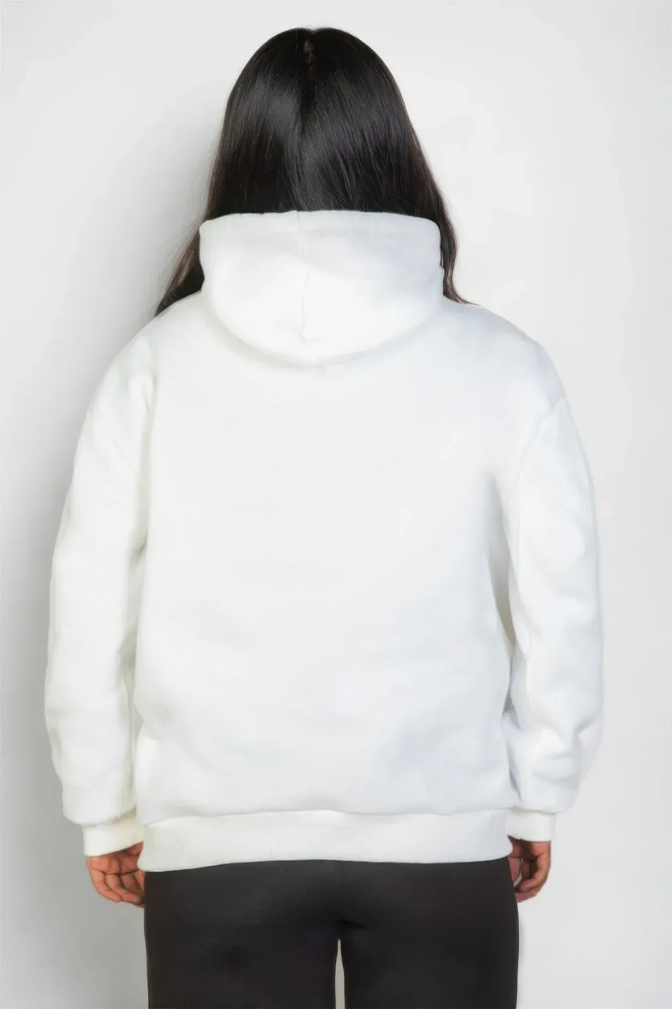 Plus Size Graphic Kangaroo Pocket Drawstring Hoodie | Mixtshop LLC