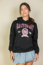 Graphic Kangaroo Pocket Drawstring Hoodie | Mixtshop LLC