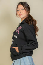 Graphic Kangaroo Pocket Drawstring Hoodie | Mixtshop LLC