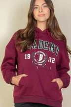 Graphic Kangaroo Pocket Drawstring Hoodie | Mixtshop LLC