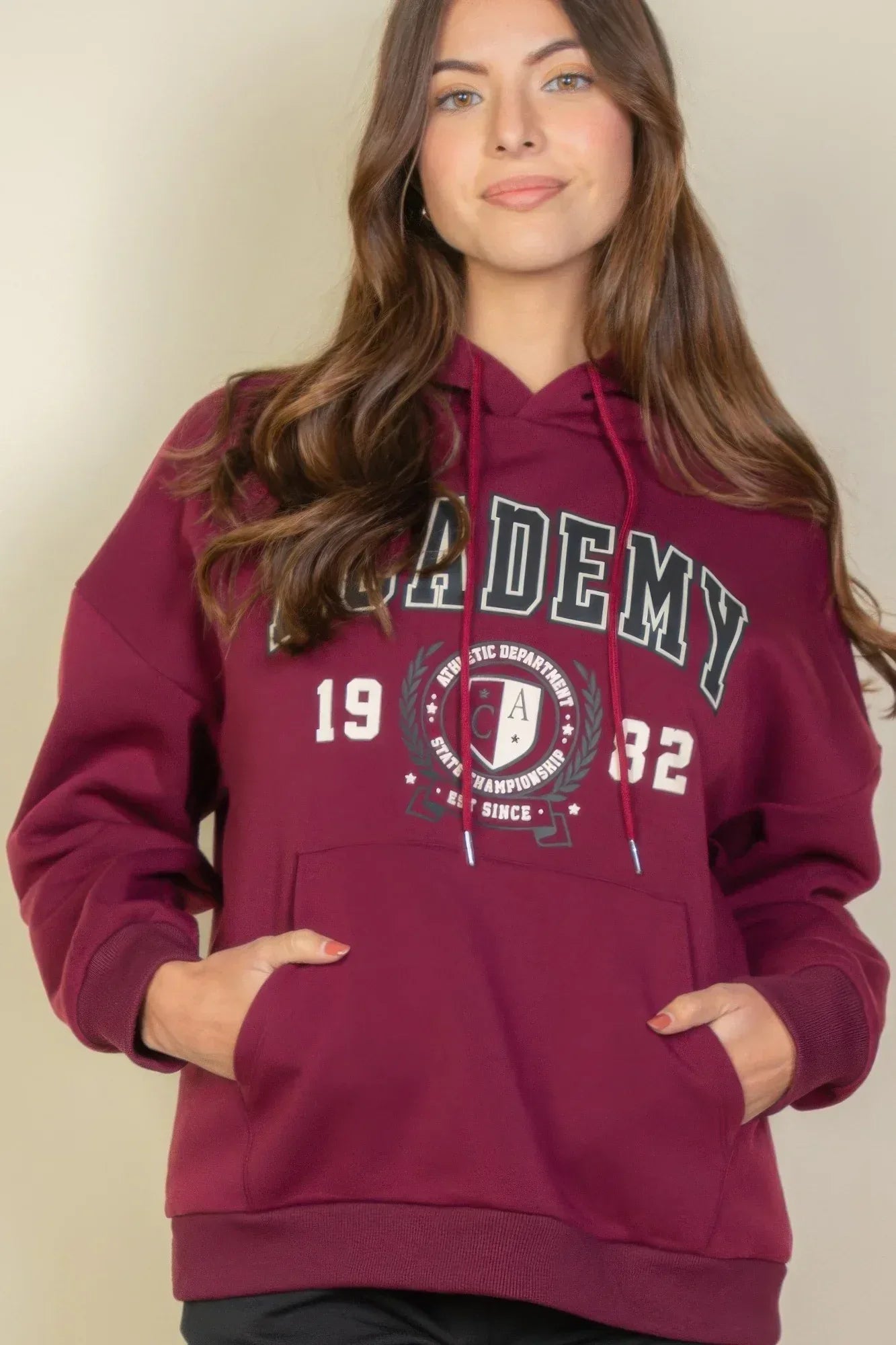 Graphic Kangaroo Pocket Drawstring Hoodie | Mixtshop LLC