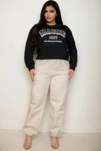 Plus Size Graphic Drop Shoulder Sweatshirt | Mixtshop LLC