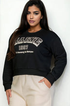 Plus Size Graphic Drop Shoulder Sweatshirt | Mixtshop LLC