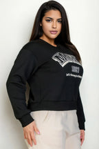 Plus Size Graphic Drop Shoulder Sweatshirt | Mixtshop LLC