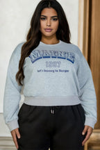 Plus Size Graphic Drop Shoulder Sweatshirt | Mixtshop LLC