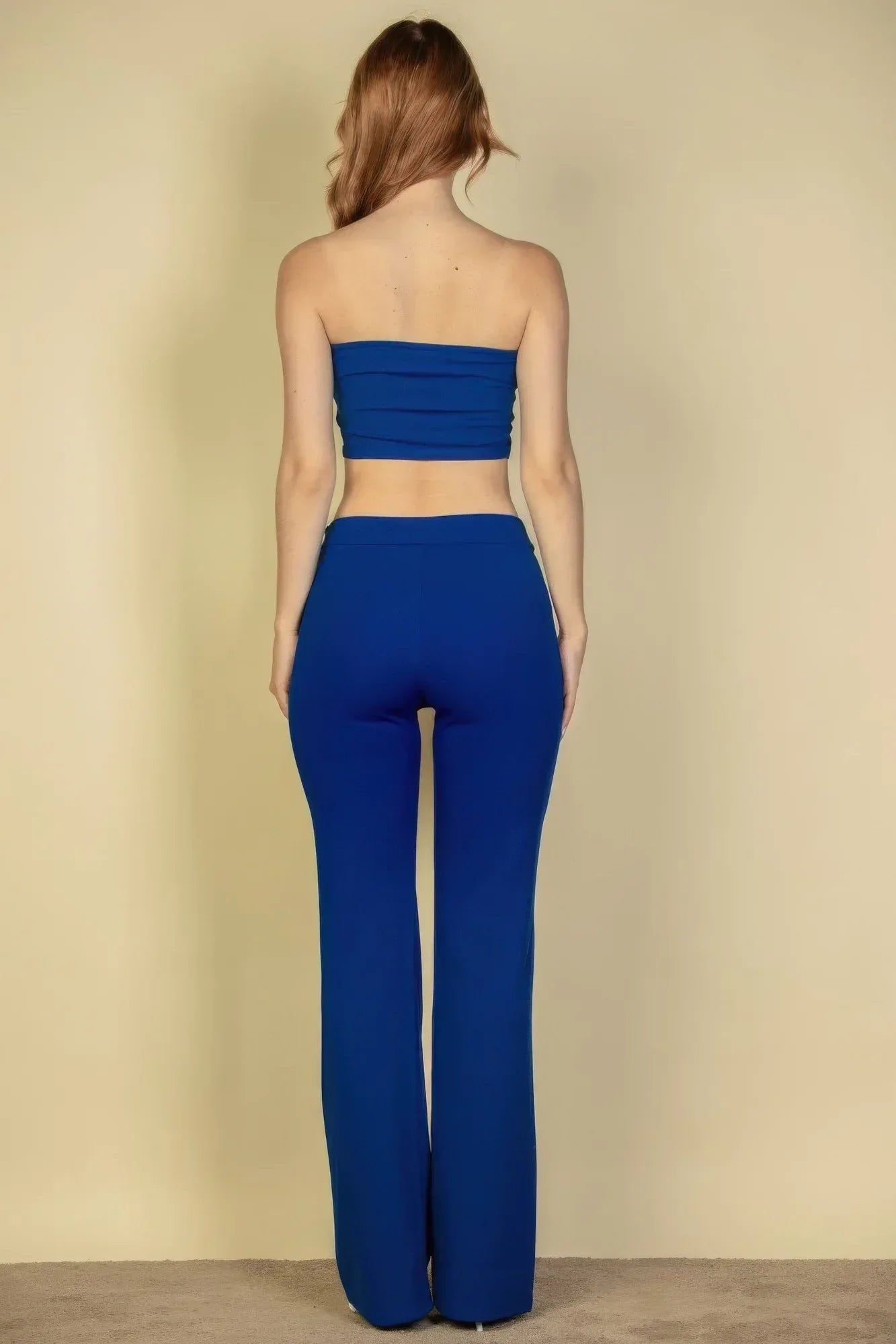 Strapless Corset Top & Flare Pants Set | Mixtshop LLC