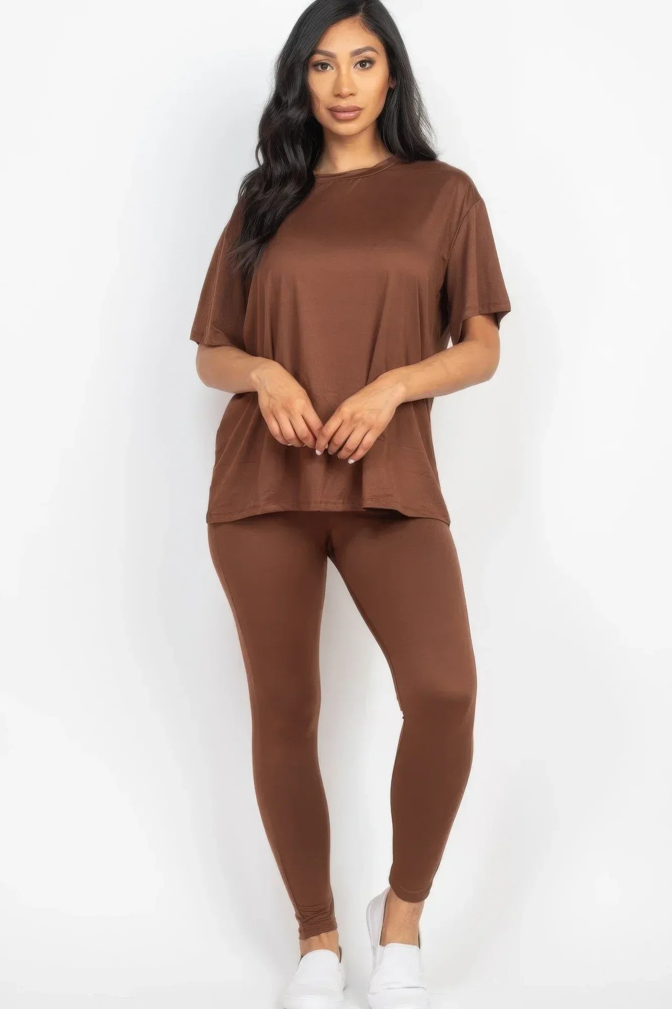 Oversized T-shirt & Leggings Set | Mixtshop LLC Main image