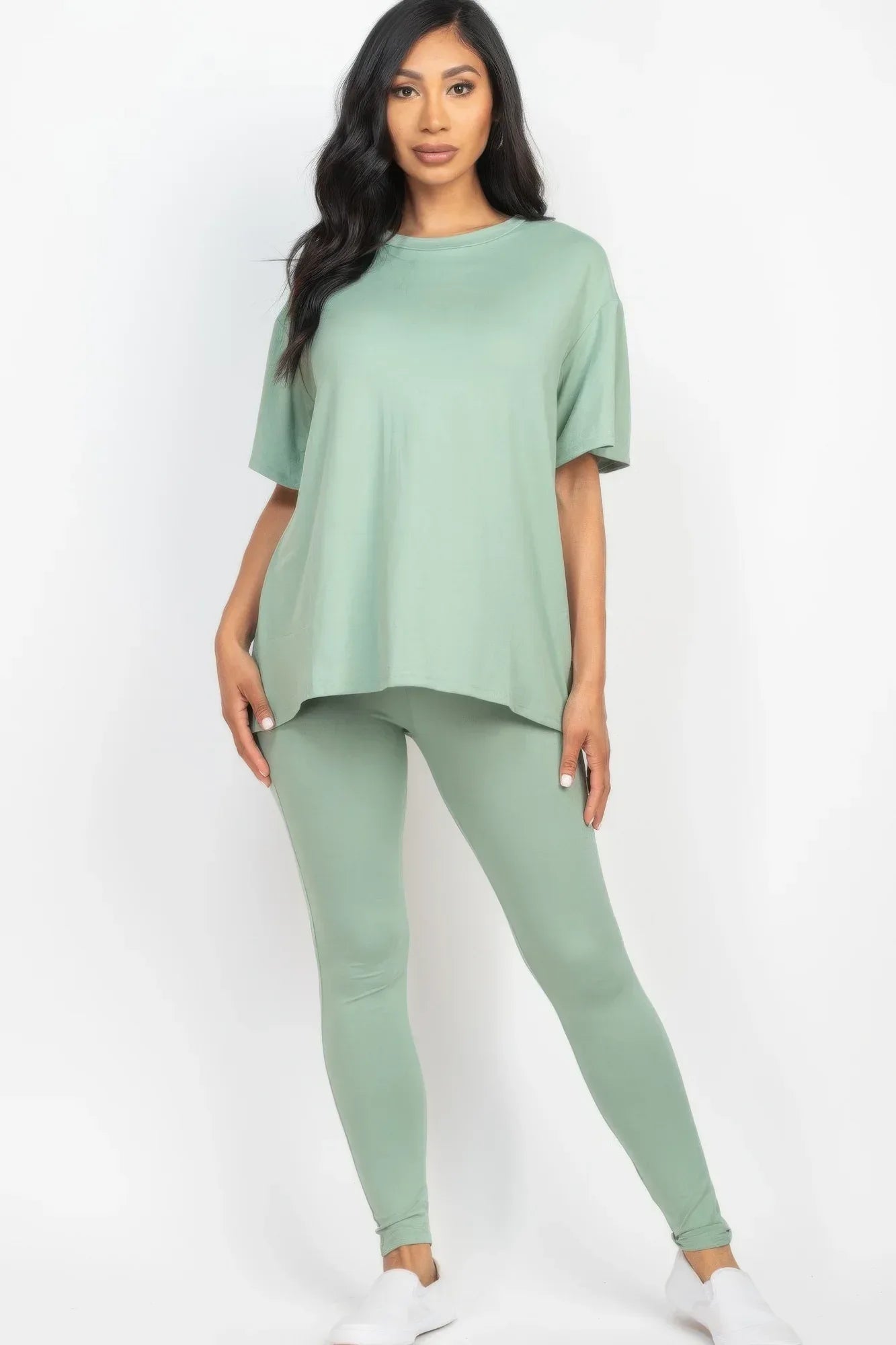 Oversized T-shirt & Leggings Set | Mixtshop LLC