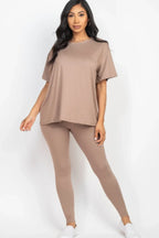 Oversized T-shirt & Leggings Set | Mixtshop LLC