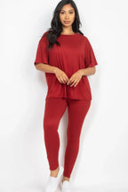 Oversized T-shirt & Leggings Set | Mixtshop LLC