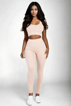 Ribbed Crop Top & Leggings Set | Mixtshop LLC
