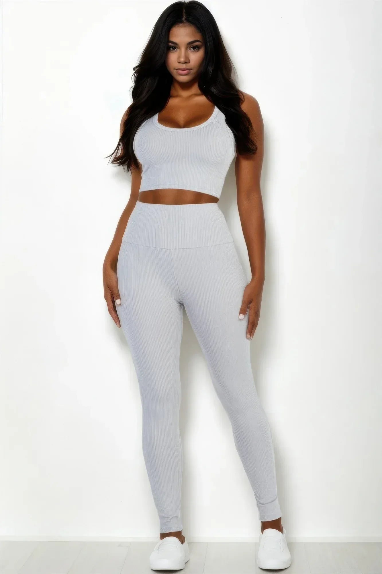 Ribbed Crop Top & Leggings Set | Mixtshop LLC