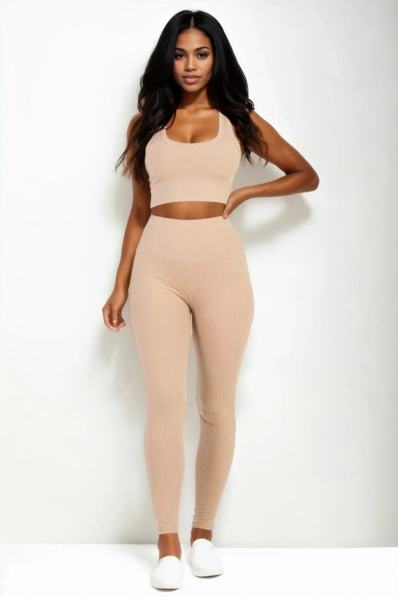 Ribbed Crop Top & Leggings Set | Mixtshop LLC
