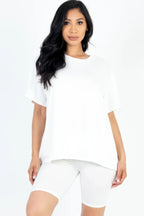 Loose Fit Top & Biker Shorts Set | Mixtshop LLC